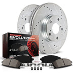 Set of 2 Powerstop Brake Disc and Pad Kits for Ford Focus (2013–2014)