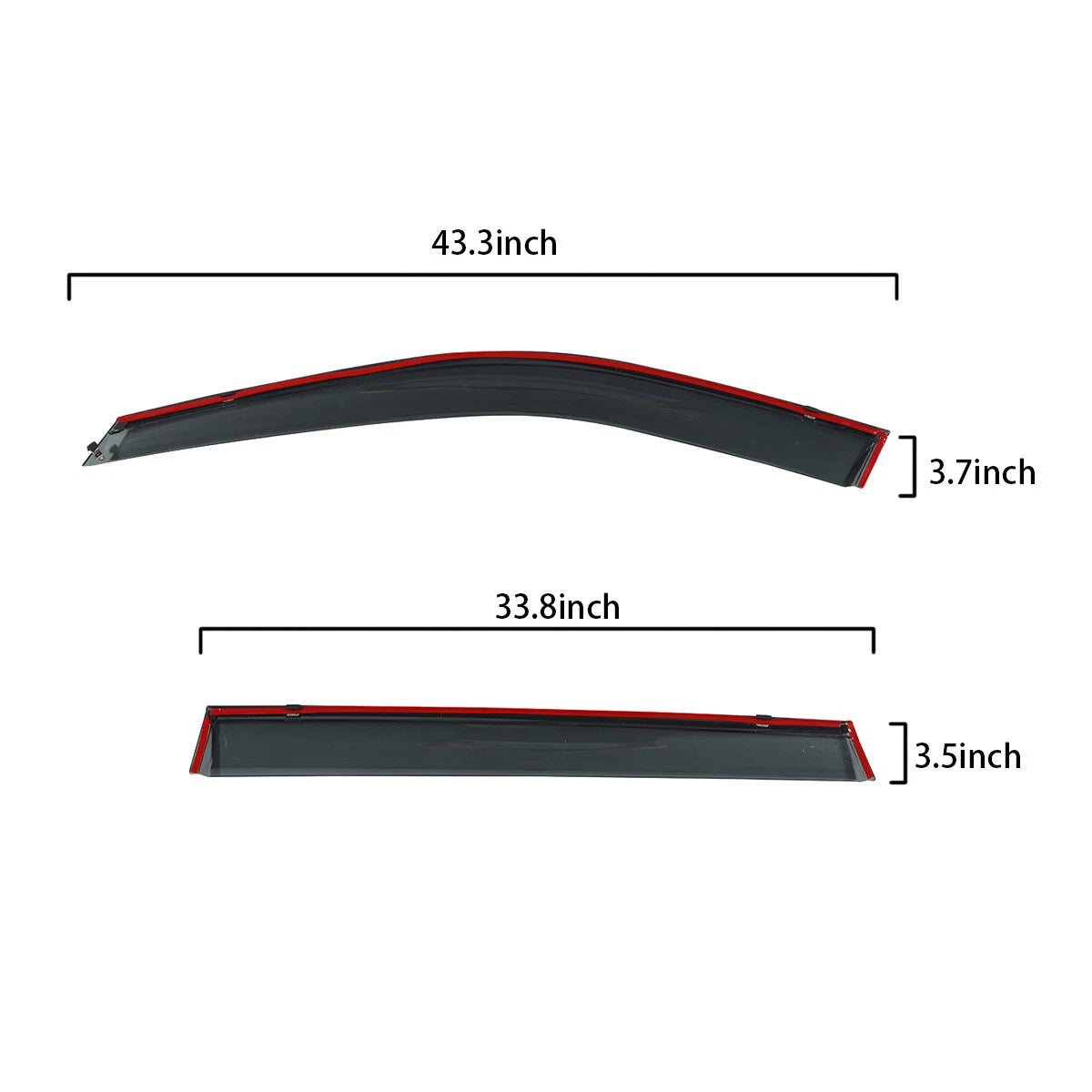 Chrome Window Visor Rain Guard for Honda CR-V (2023–2024)