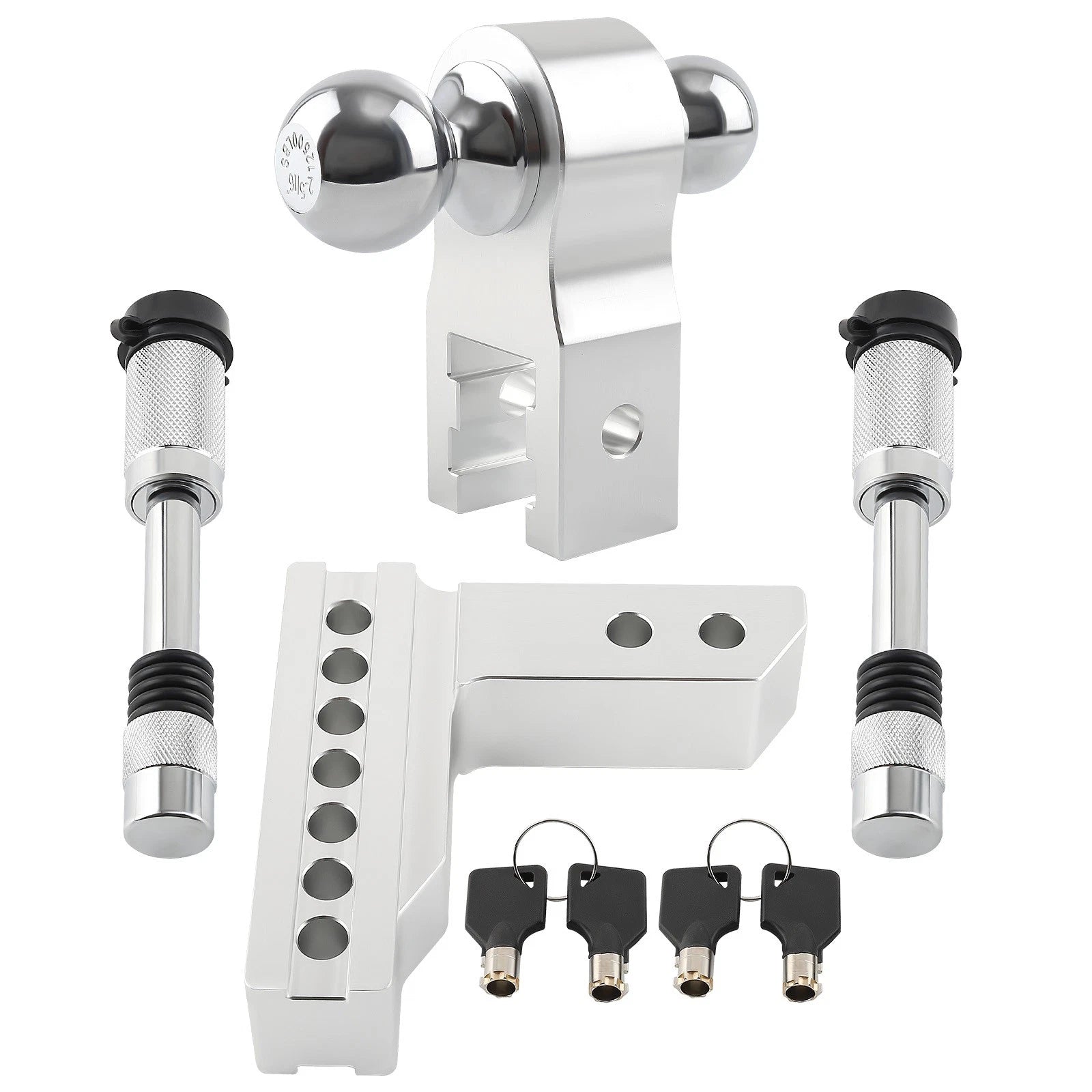 Adjustable Tow Hook Dual Ball for Trailer RV (5000LBS)