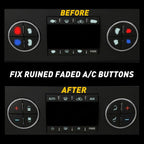Climate Control Button Stickers for Chevy Avalanche Silverado (2007â2013)