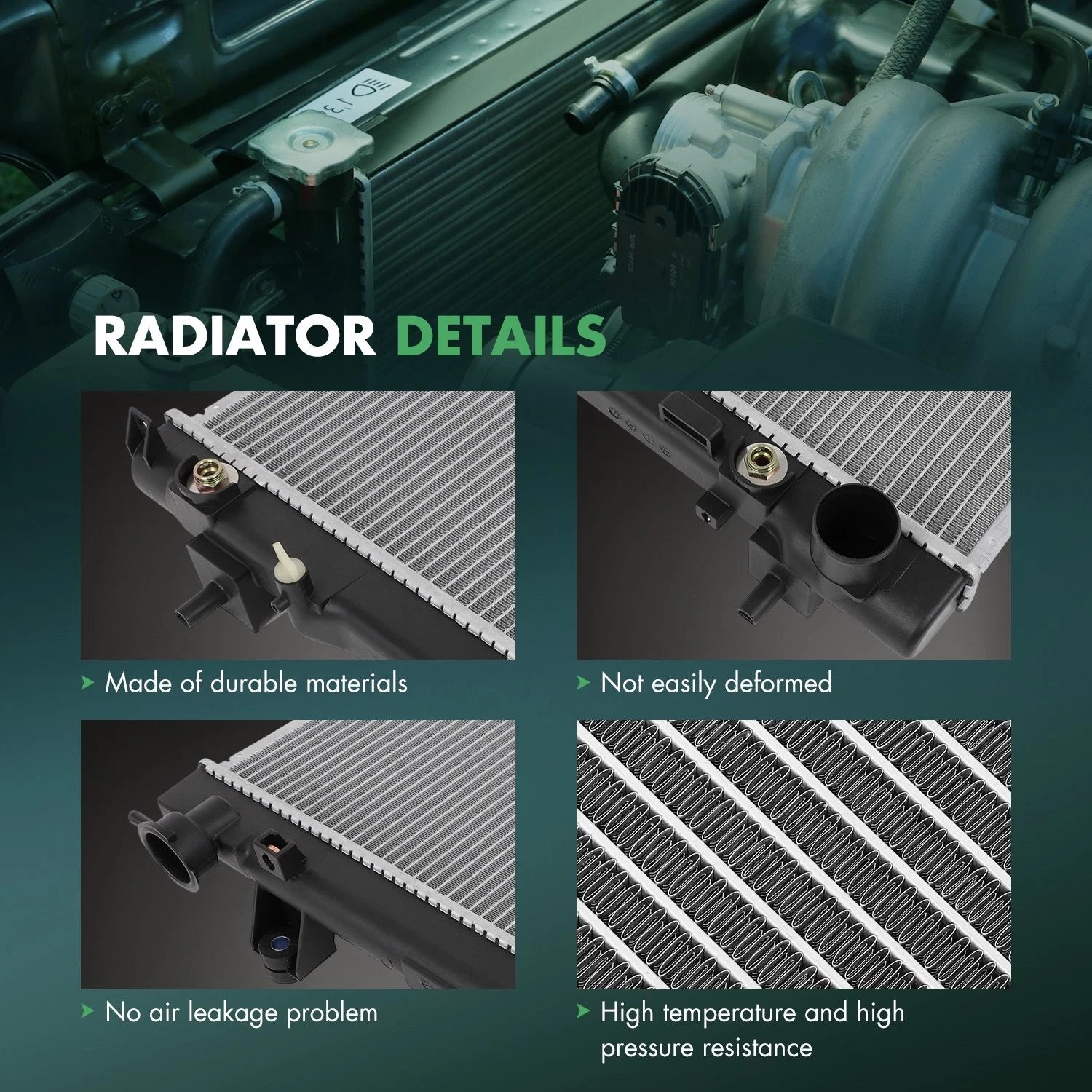 Radiator for Dodge Dakota, Mitsubishi Raider (2005–2011)