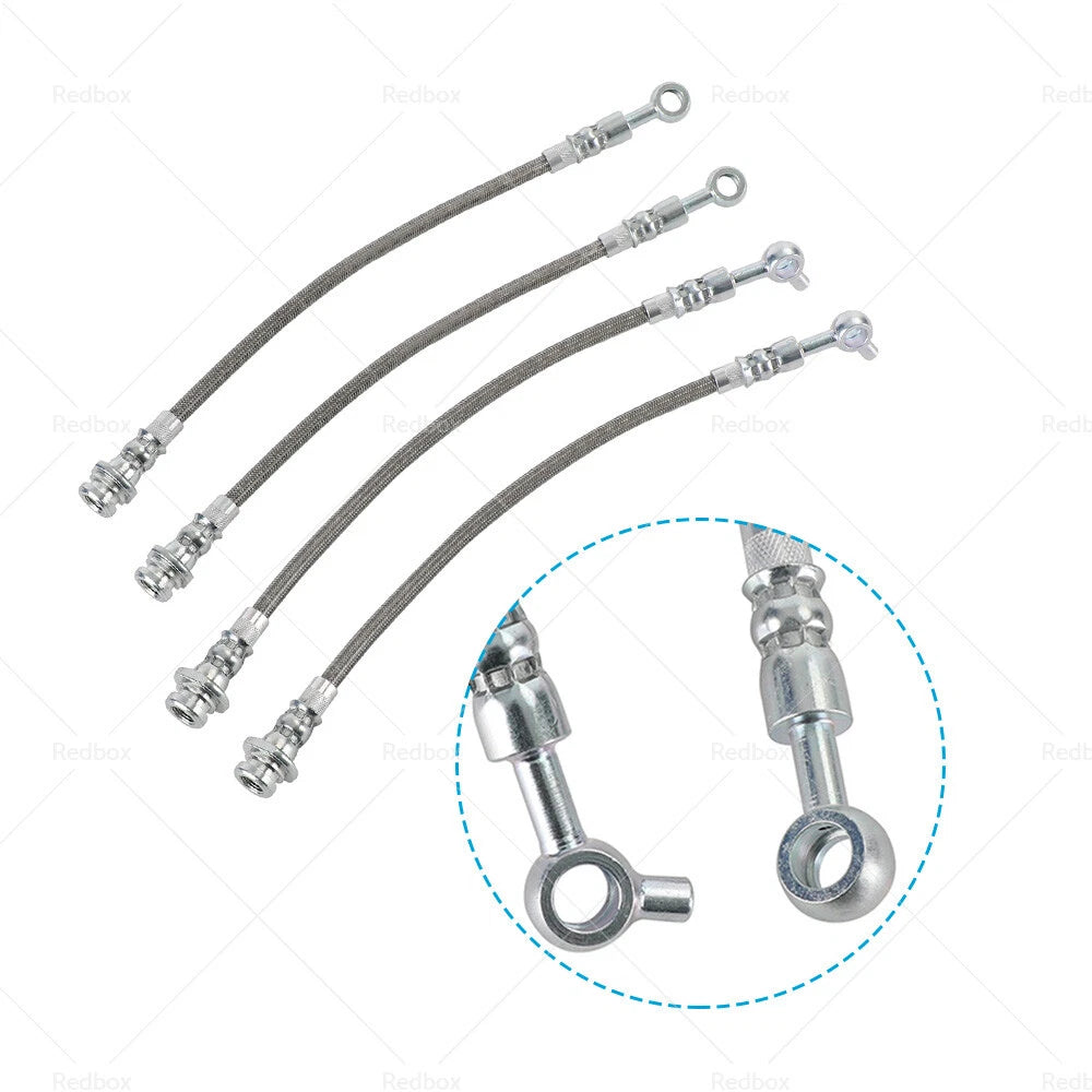 Braided Brake Line Hose Set for Nissan Patrol GQ Y60 (1988–1997)