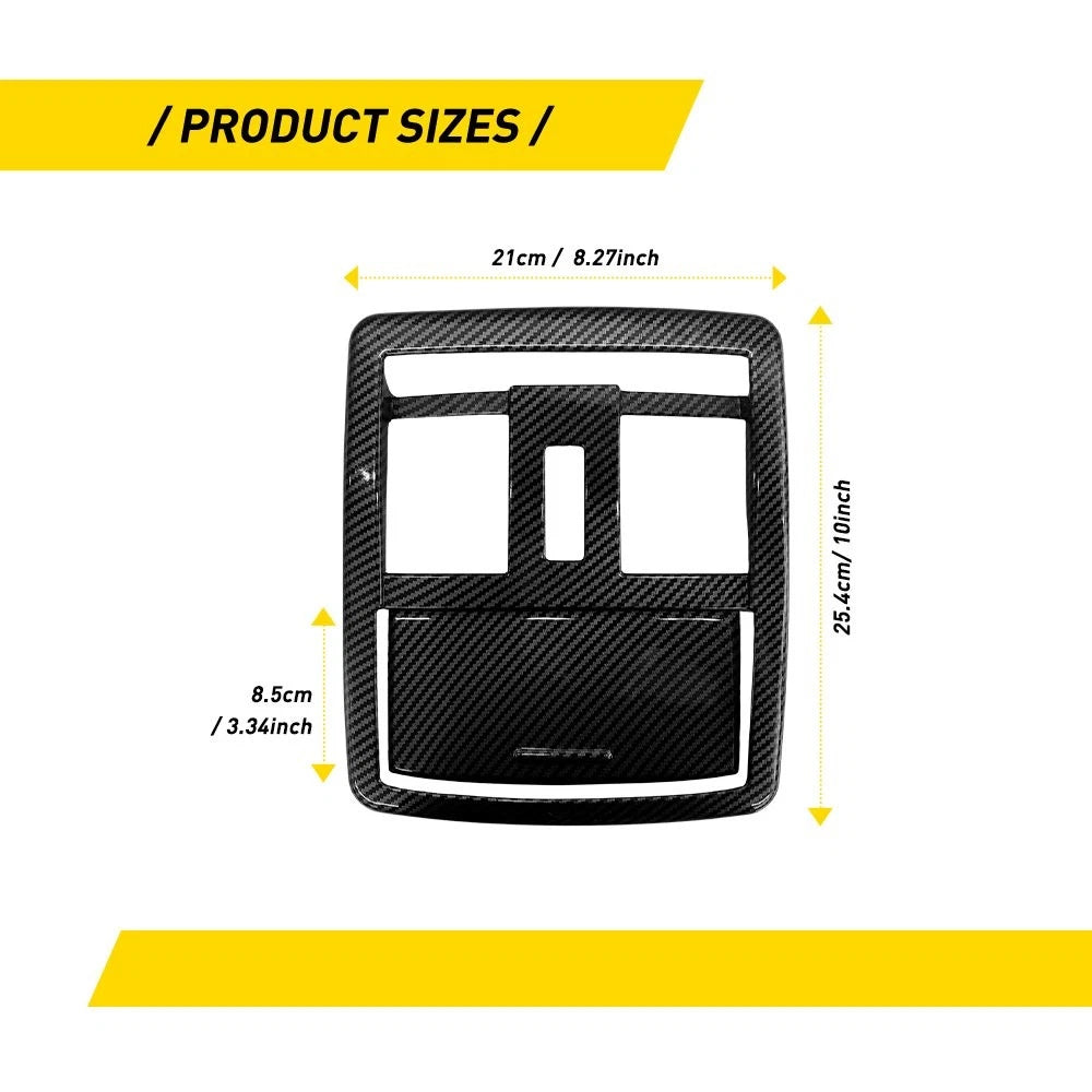 Reading Light Lamp Cover Bezel Trim for Dodge (2010–2019) Carbon Fiber PY