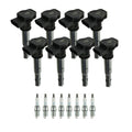 Set of 8 NGK Ignition Coils & Laser Platinum Spark Plugs for Audi RS5 (2013–2015)