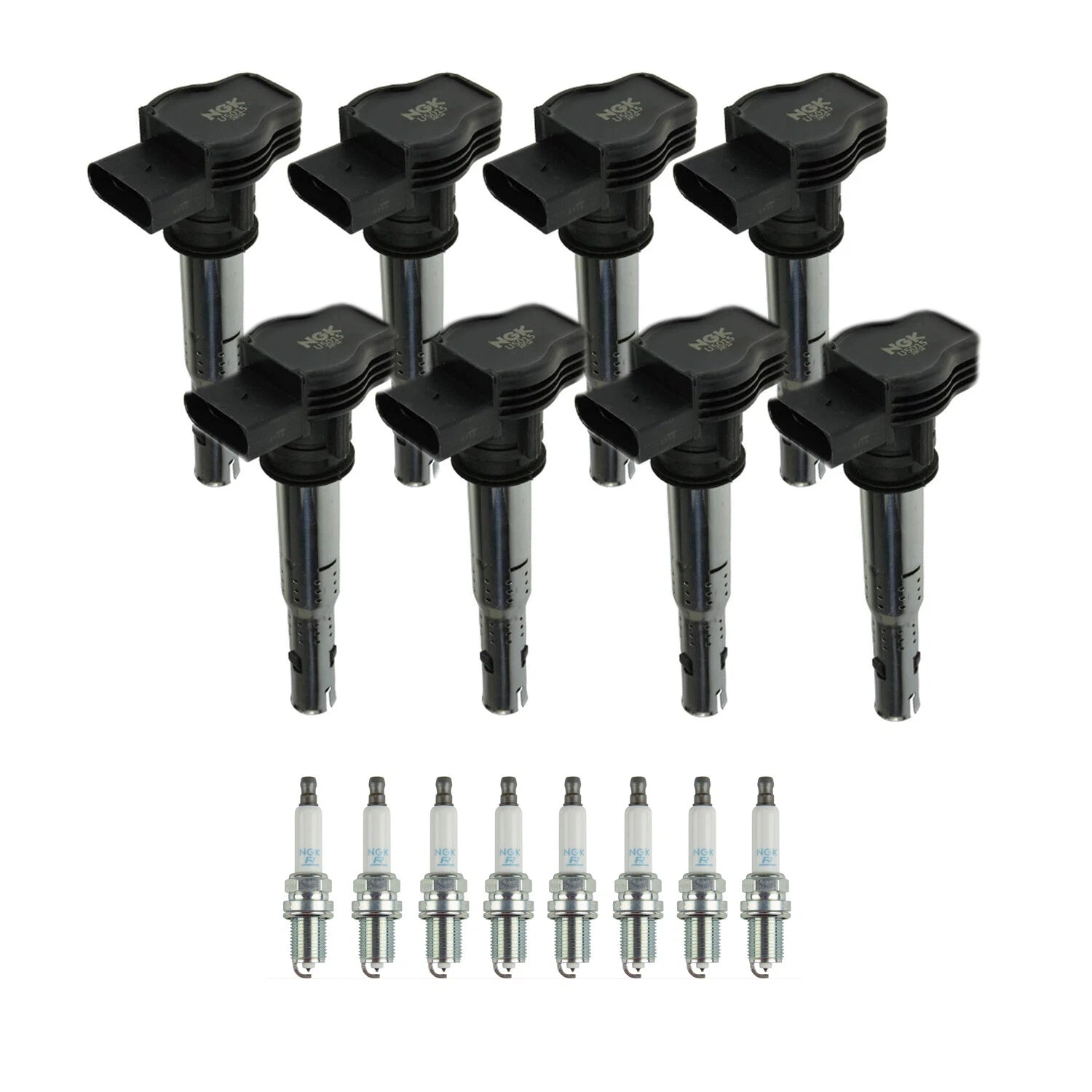 Set of 8 NGK Ignition Coils & Laser Platinum Spark Plugs for Audi RS5 (2013–2015)