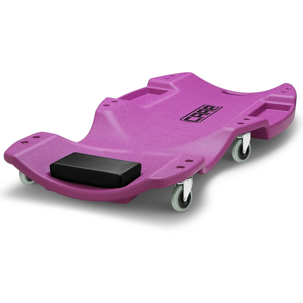 48" x 23.5" Purple Ergonomic HDPE Automotive Creeper for Mechanics