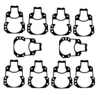 Set of 10 Bell Housing Gaskets for MerCruiser Alpha 1 Gen II (1991–2000) 27-94996Q2 9-61012