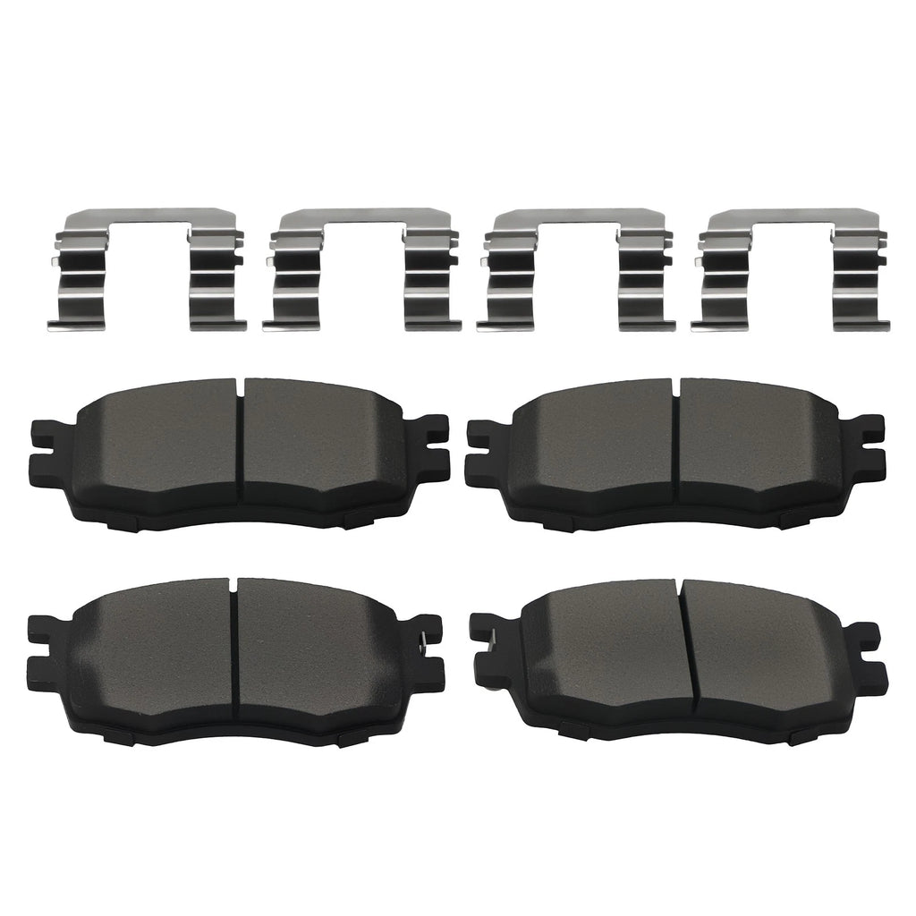Front Ceramic Brake Pads Kit for Hyundai Accent/Kia Rio 2006–2011 D1156