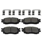 Front Ceramic Brake Pads Kit for Hyundai Accent/Kia Rio 2006–2011 D1156