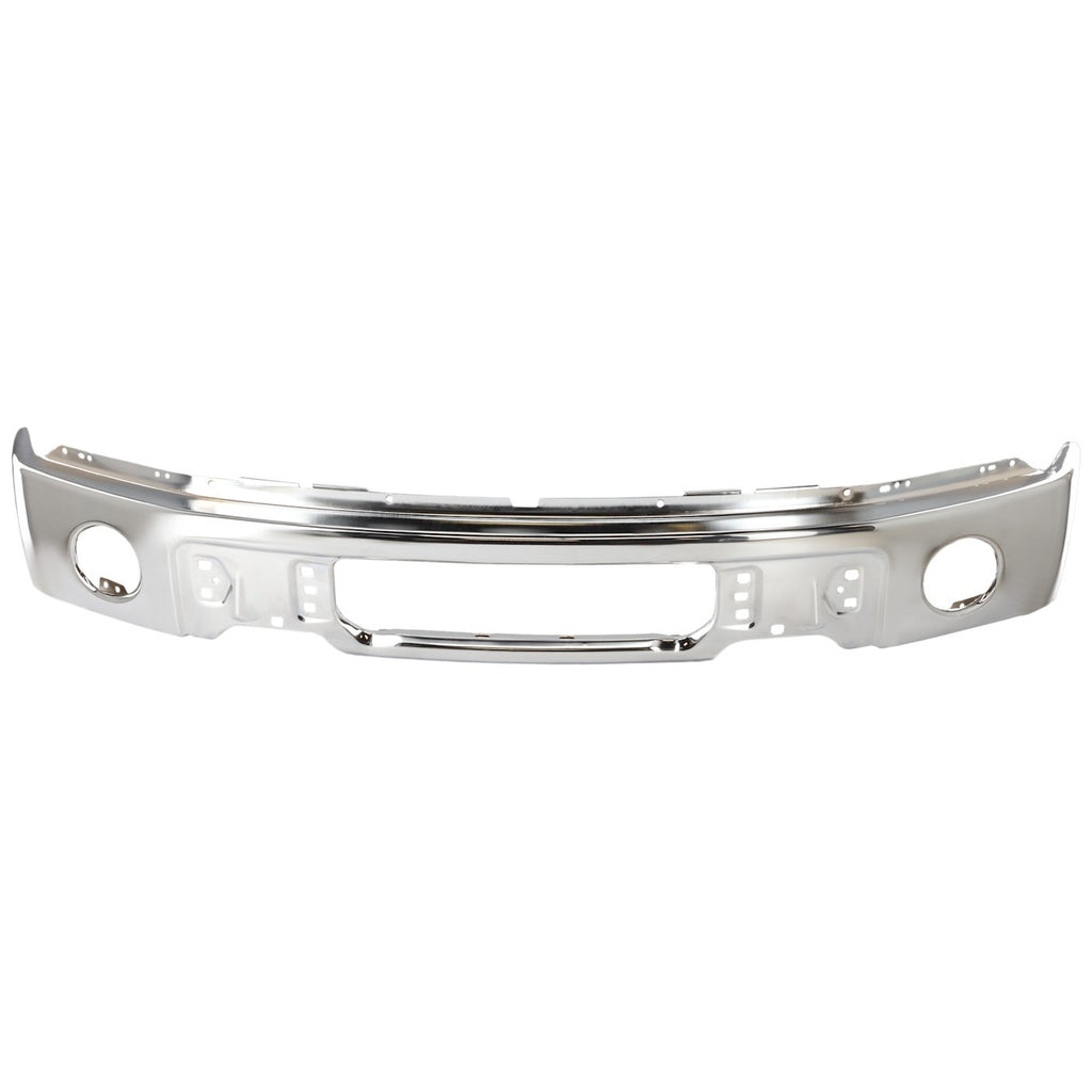 Front Bumper for Ford F-150 (2009–2014) Chrome with Fog Light Holes
