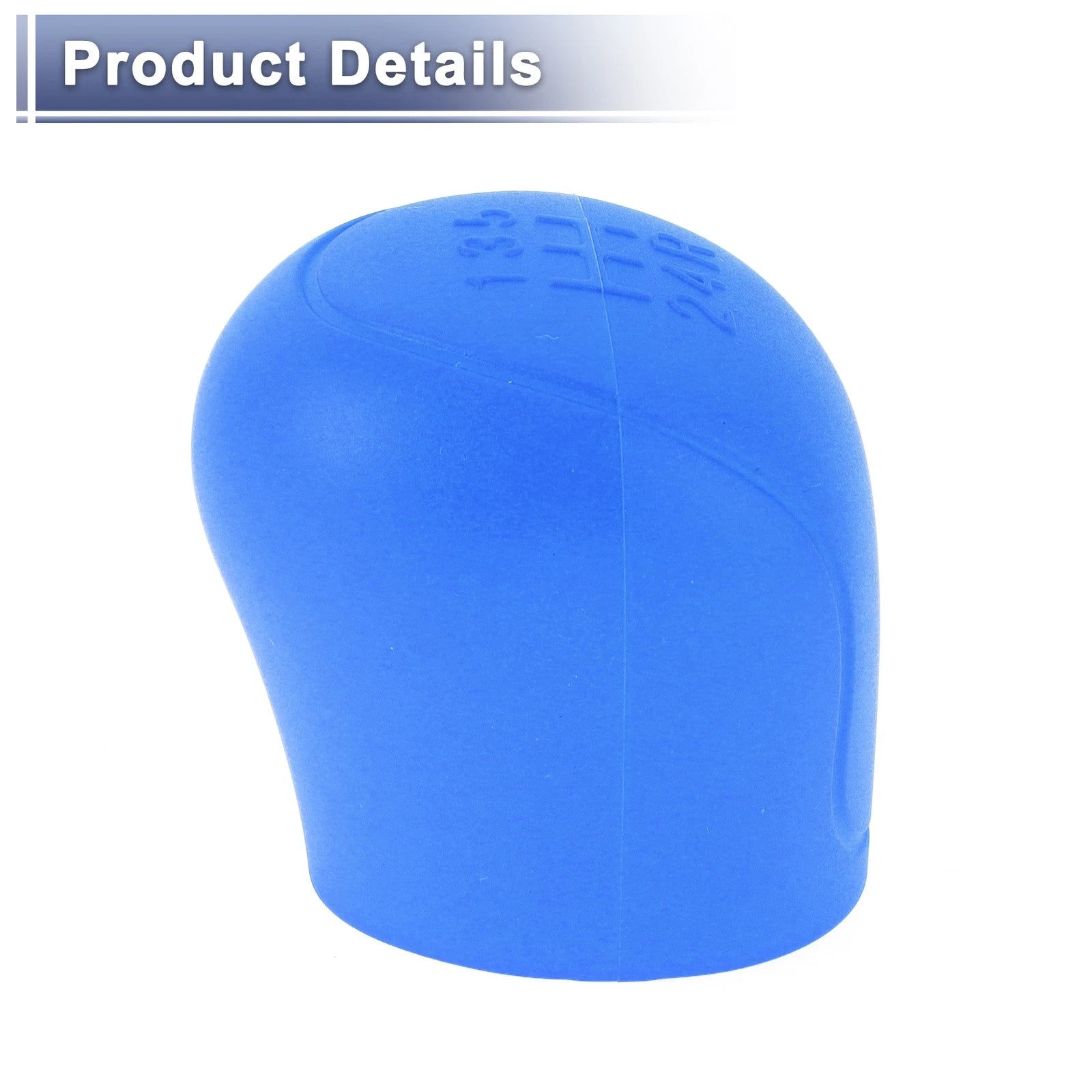 1 Pc Gear Shift Knob Cover for Ford C-Max (2007–2021) Blue Silicone