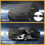 Waterproof Car Cover for Kia Rio Sedan (190T-PU, Black)