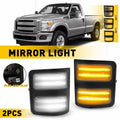 2X White Amber LED Side Towing Mirror Light Lamps for F150 (2013–2014) / Super Duty (2008–2016)