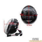 DOT LED Headlight w/ DRL for Harley VRSC VRSCA VRSCAW VRSB VRSF (2002-2023)