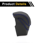 1 Pc Gear Shift Knob Cover for Honda Accord (2013–2017) Black Blue Faux Leather