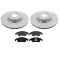 Front Brake Kit 345mm Rotors TRW Low-Met Pads for Audi S4 S5 (2018–2023)