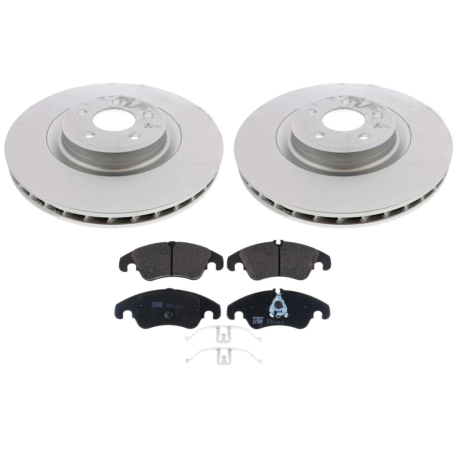 Front Brake Kit 345mm Rotors TRW Low-Met Pads for Audi S4 S5 (2018–2023)