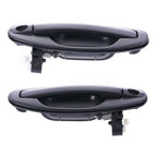4pc Front/Rear Outer Door Handle Blk for Hyundai Santa Fe (2000–2005)