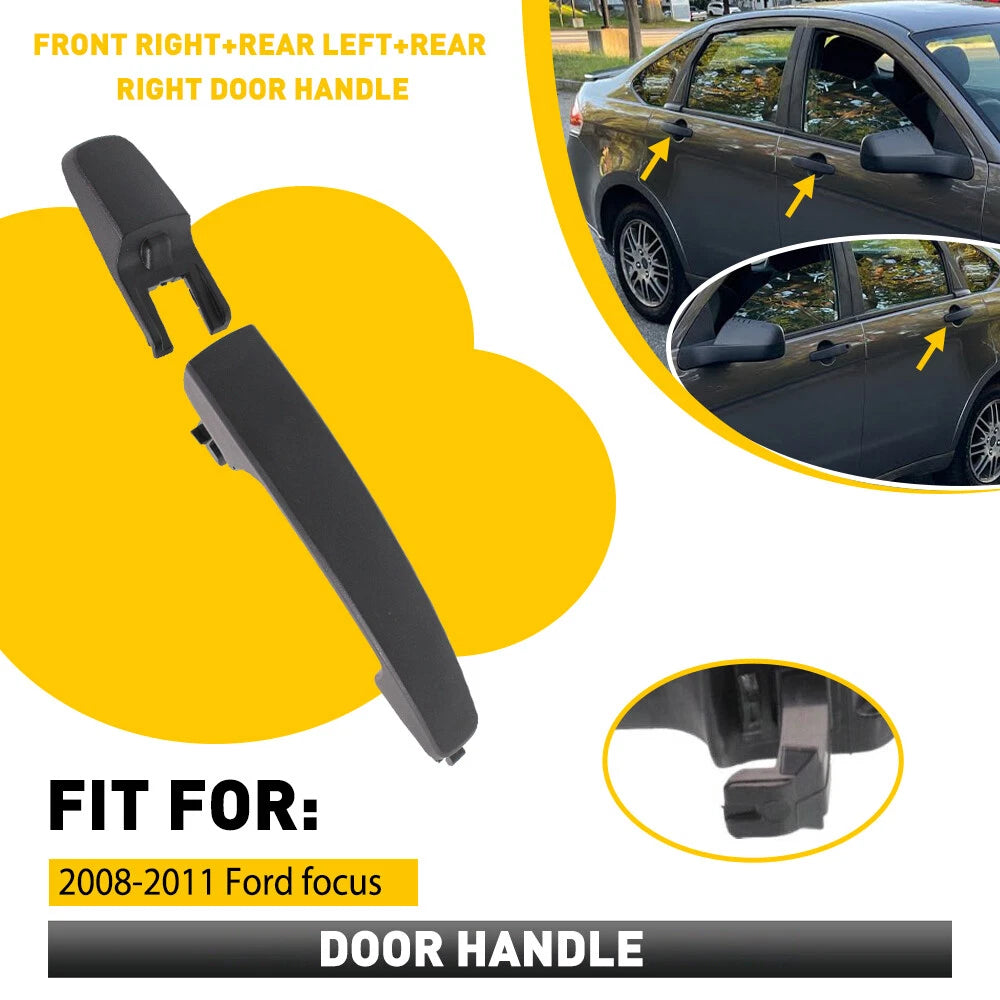 Right Passenger Side Exterior Door Handle for Ford Focus (2008–2011)