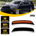 Pair Smoked Amber LED Front Side Marker Lights for Dodge Durango (2021–2025)