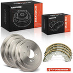 Brake Drums + Ceramic Brake Shoes for Hyundai Accent (2006–2007)