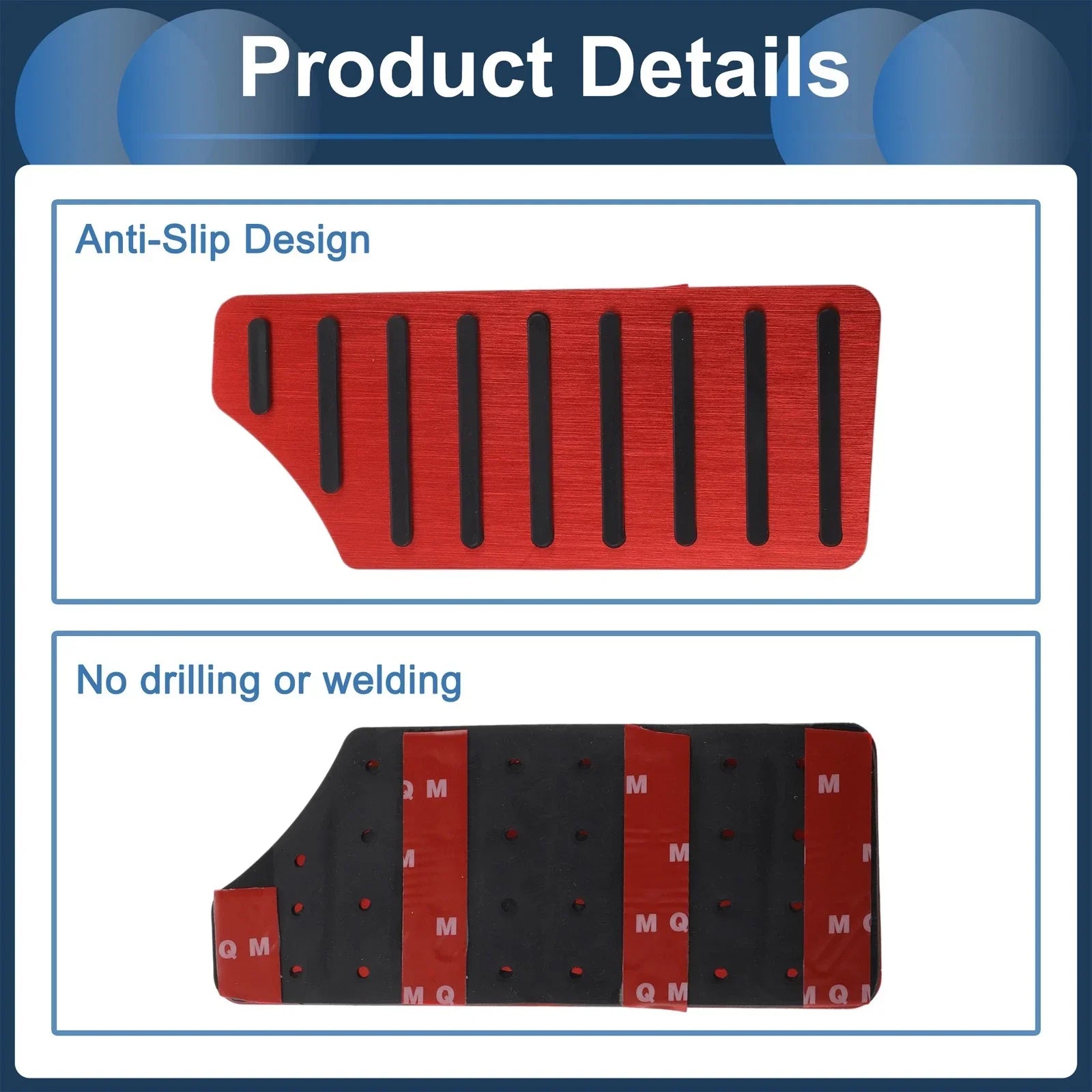 Footrest Pedal Pad Cover for Honda Civic (2016-2023) - Red 1 x Piece