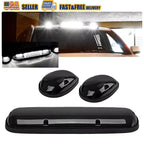 Smoked White LED Cab Roof Marker Lights for Chevy GMC Sierra (2002–2007)