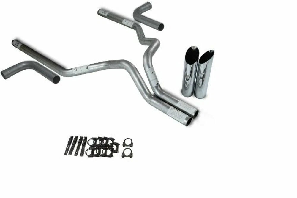3" Dual Exhaust Kit for Dodge Ram 1500 (2019–2025) - Side Exit, No Muffler