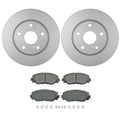 Set of 2 Bosch QuietCast Front Rotors & Akebono ProACT Pads for RAV4