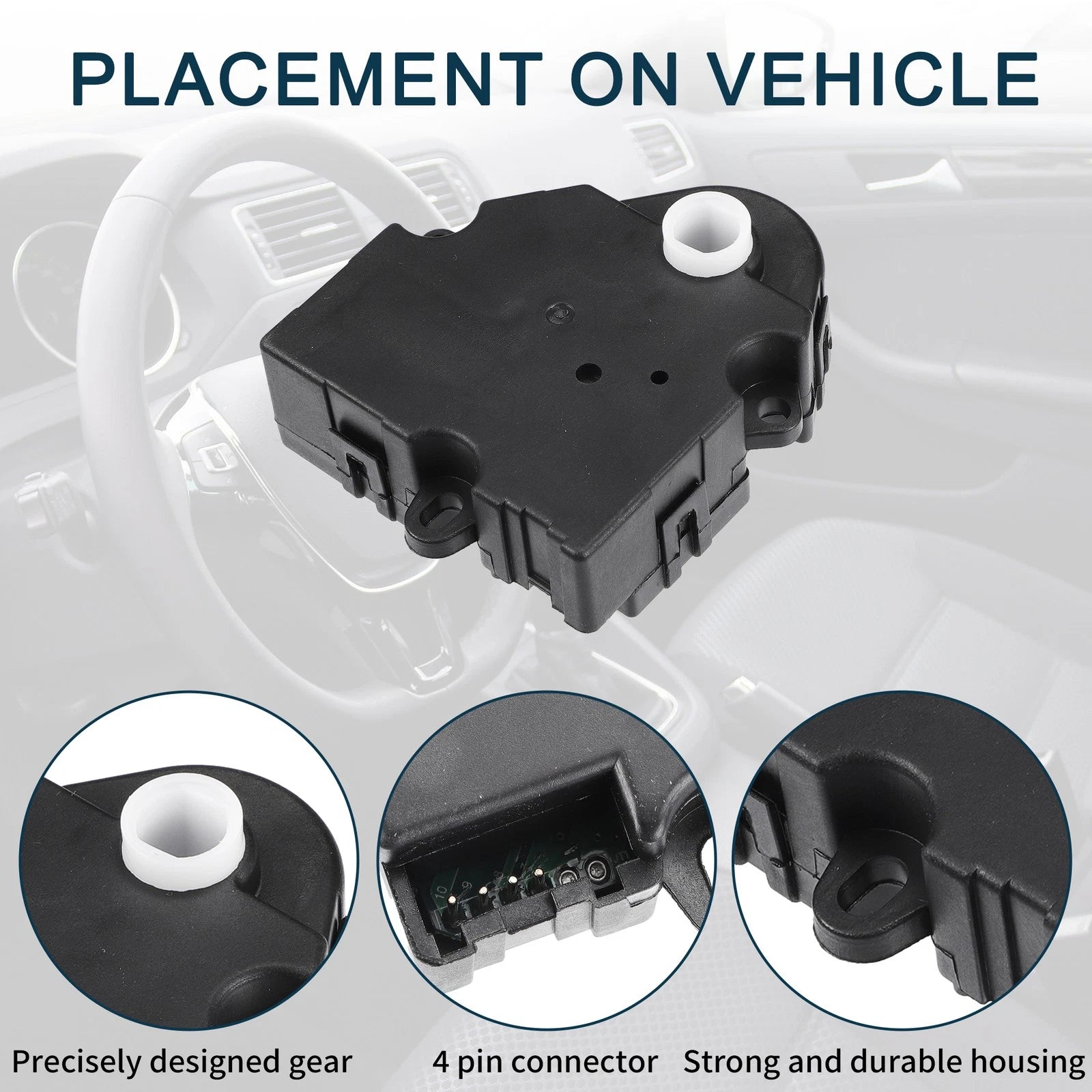 2pcs HVAC Heater Blend Door Control Actuator for Buick Century (1997–2005)