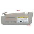Set of 2 Gray Sun Visors for 2008-2013 Toyota Highlander with Sunroof