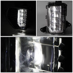 Full LED Fog Light Lamp Set for GMC Sierra 1500 (2019–2022) Smoked Lens w/ Bezel & Switch
