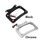 Curved License Plate Frame with LED Light for Harley Touring (2014–2023)