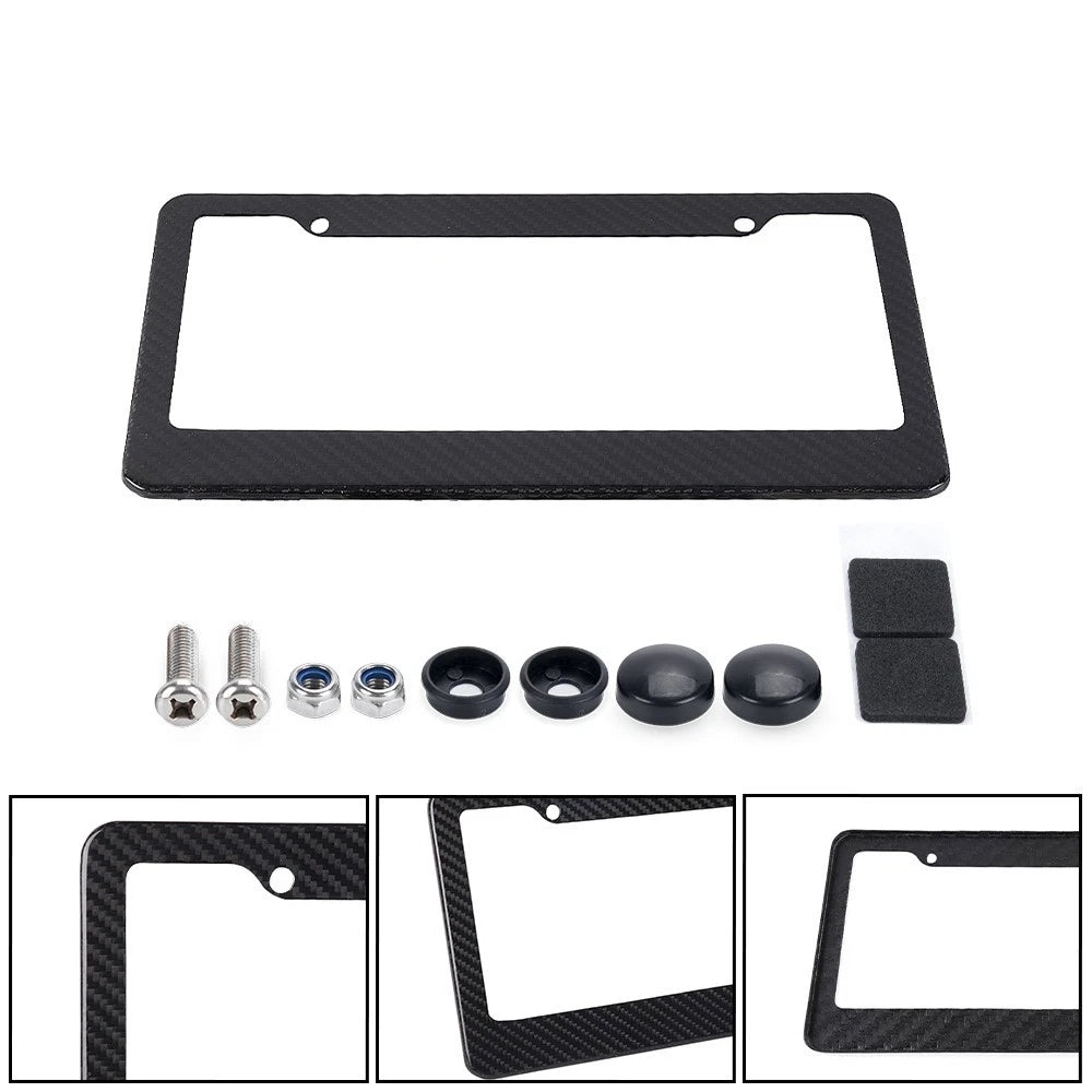 Carbon Fiber License Plate Frame for