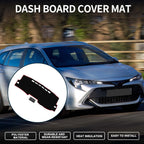 Dashboard Cover Mat for Toyota Corolla (2007–2012) Black Red 1 Set