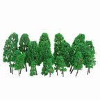 Set of 40 Mixed Size Model Trees for Architecture Scenery