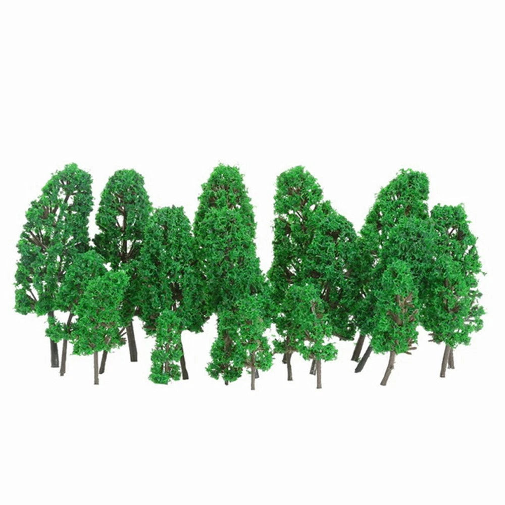 Set of 40 Mixed Size Model Trees for Architecture Scenery