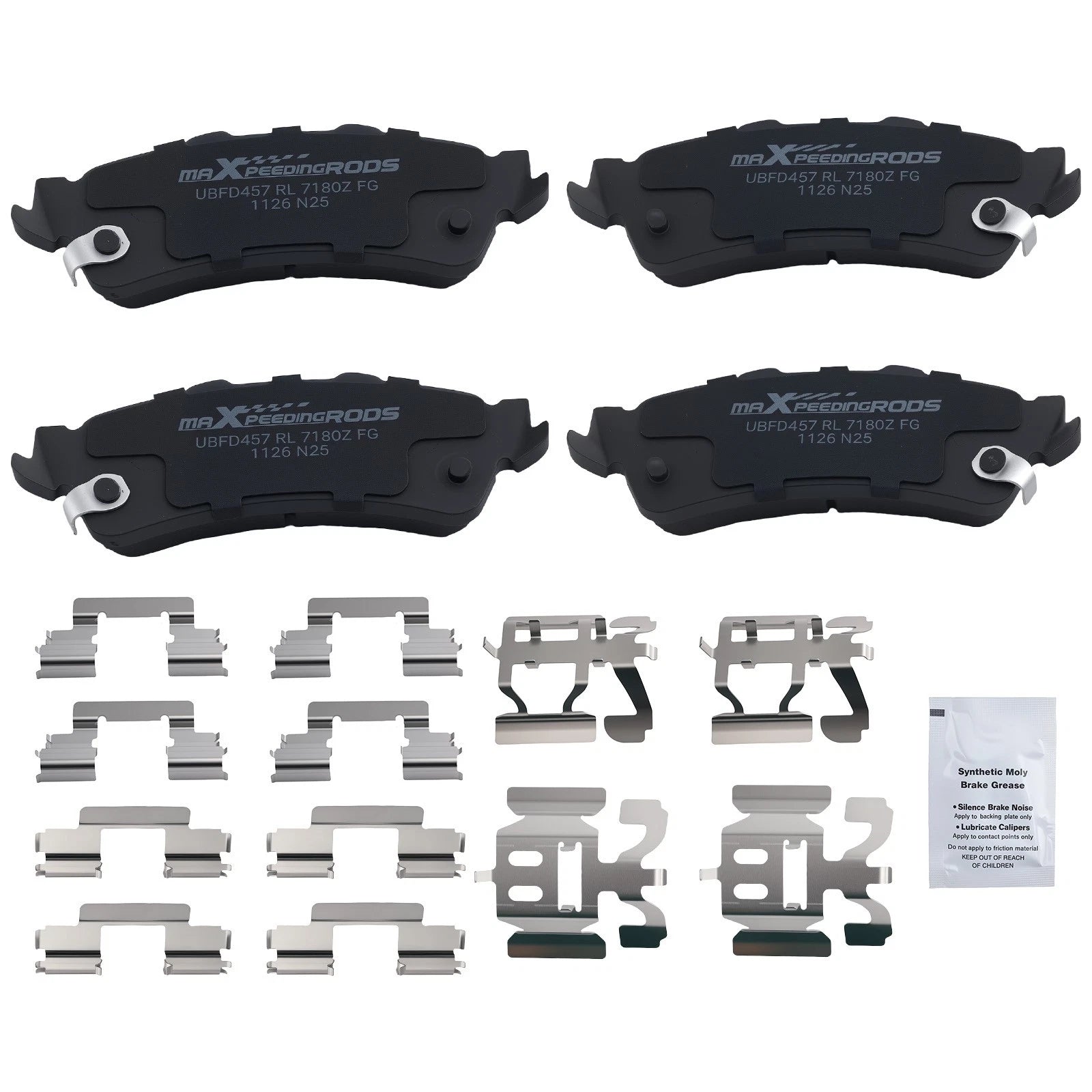 Rear Ceramic Brake Pads Kit for Chevrolet Astro Silverado 1500 (1999–2006)