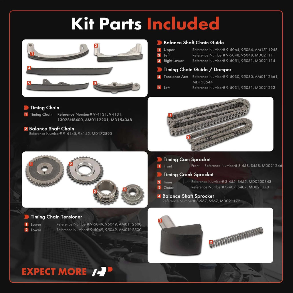 Timing Chain Kit for Chrysler Town & Country, Dodge Caravan (1984–1985)