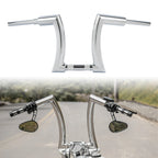 Chrome 14" Rise 2" Ape Hanger Handlebar for Harley FLST FXST (1990–2023)