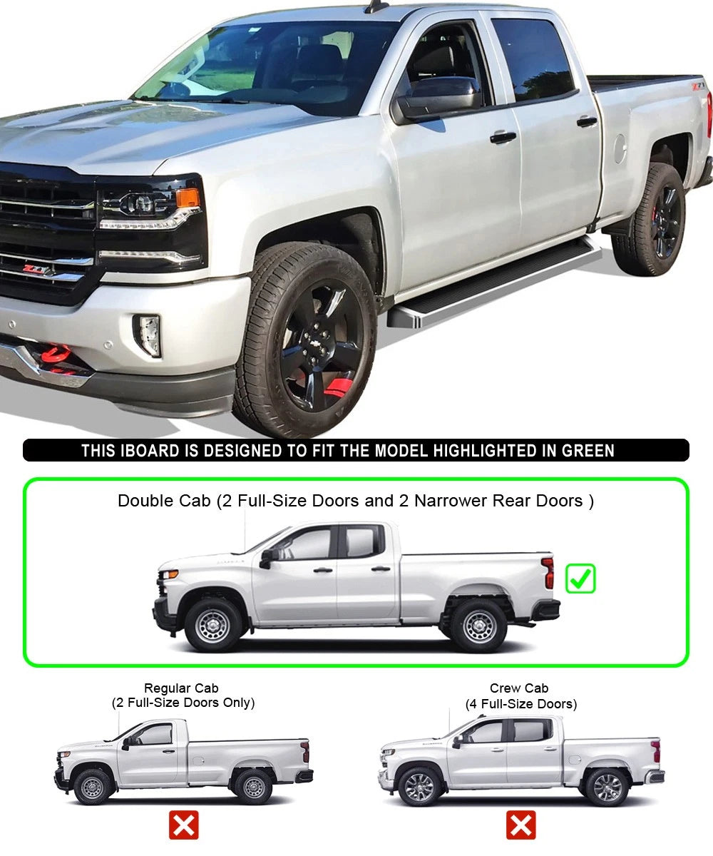 Running Boards for Silverado Sierra Double Cab (2019-2026)
