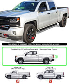Running Boards for Silverado Sierra Double Cab (2019-2026)