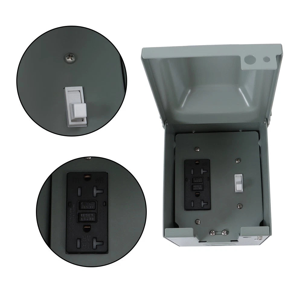 Gfci Receptacle Plug for Outdoor Electrical Outlet (Rainproof)