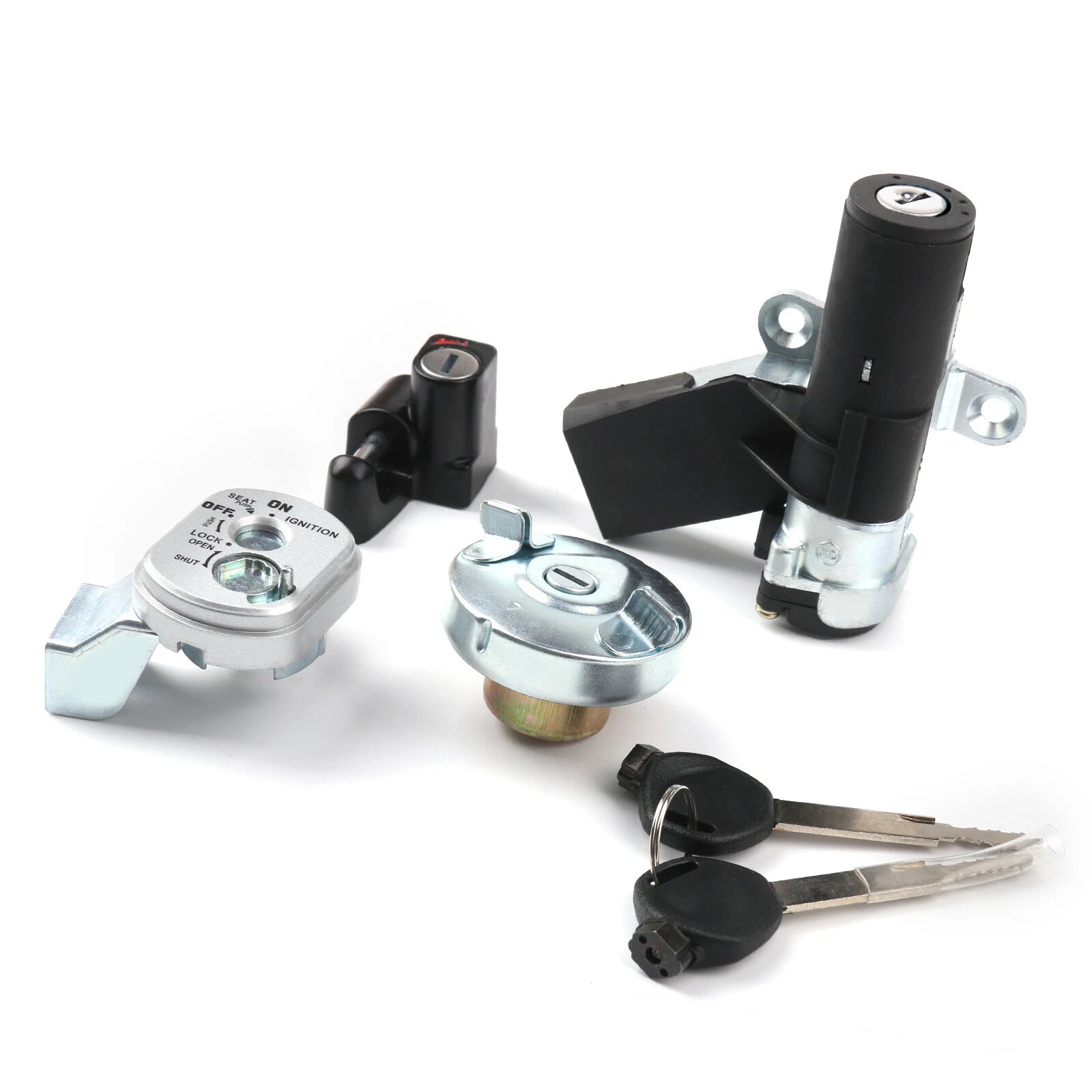 Ignition Switch Fuel Gas Cap Seat Lock Key Kit for Honda NPS50 Ruckus 50 (2003–2019)