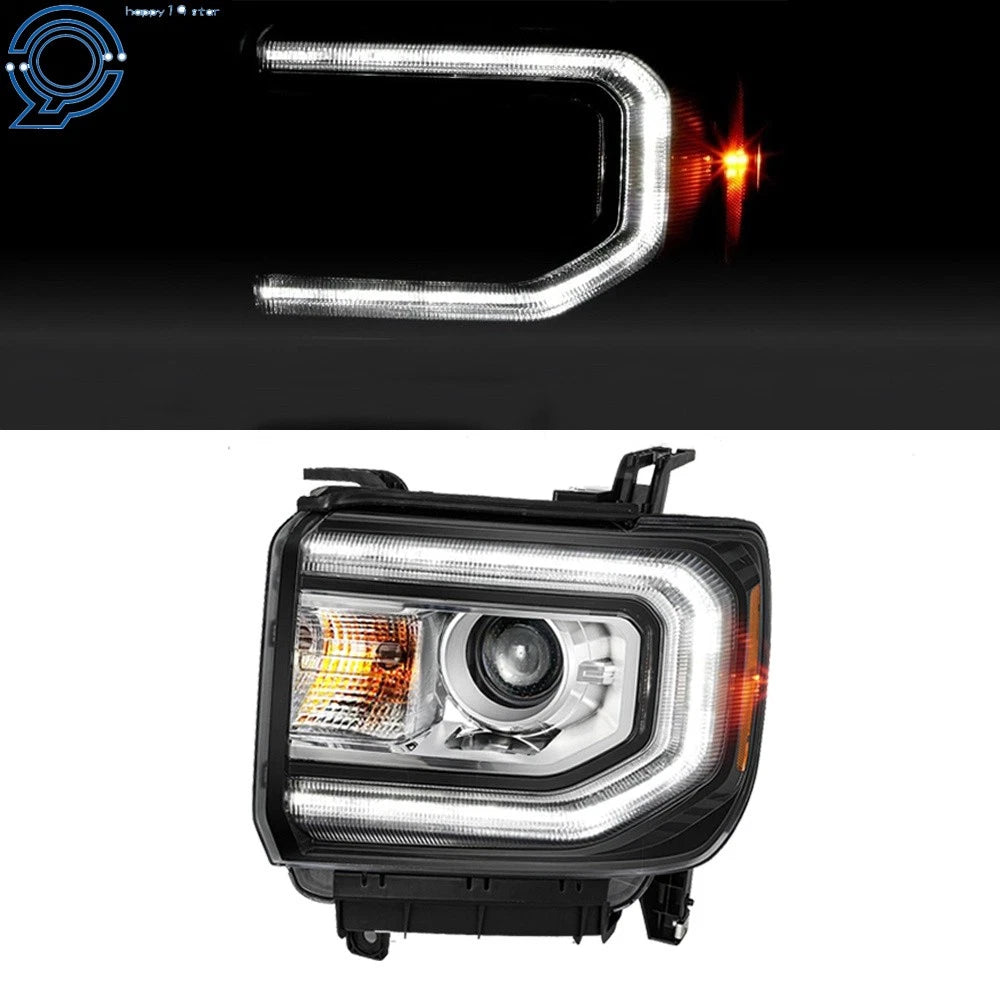 HID Projector Headlights with LED DRL for GMC Sierra 1500 (2016-2018)