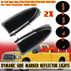 2x Smoked LED Side Mirror Light Kit Switchback for Ford F-250-F-450(2003–2007)