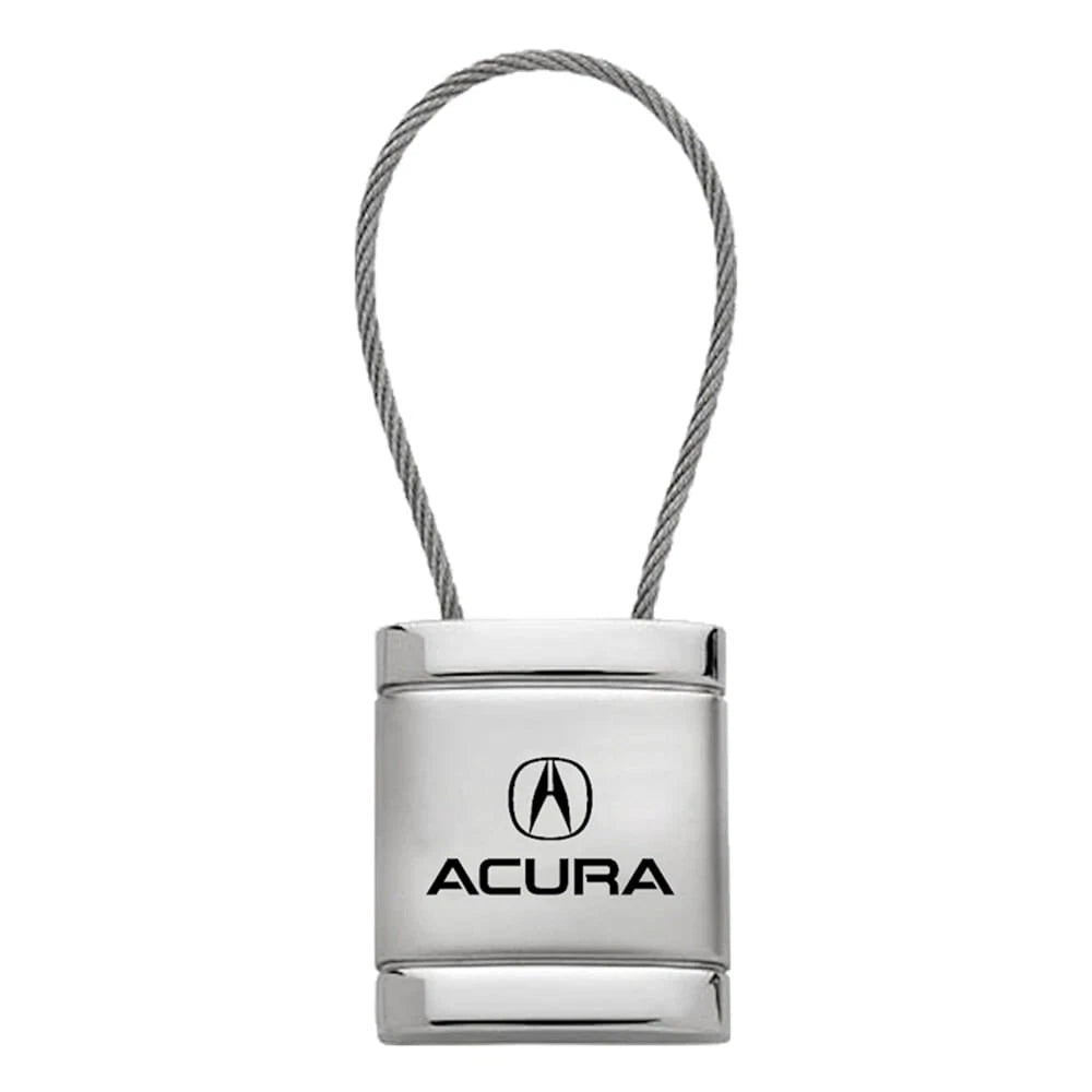 Satin-Chrome Cable Keychain KCC.ACU - Officially Licensed for Acura