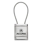 Satin-Chrome Cable Keychain KCC.ACU - Officially Licensed for Acura