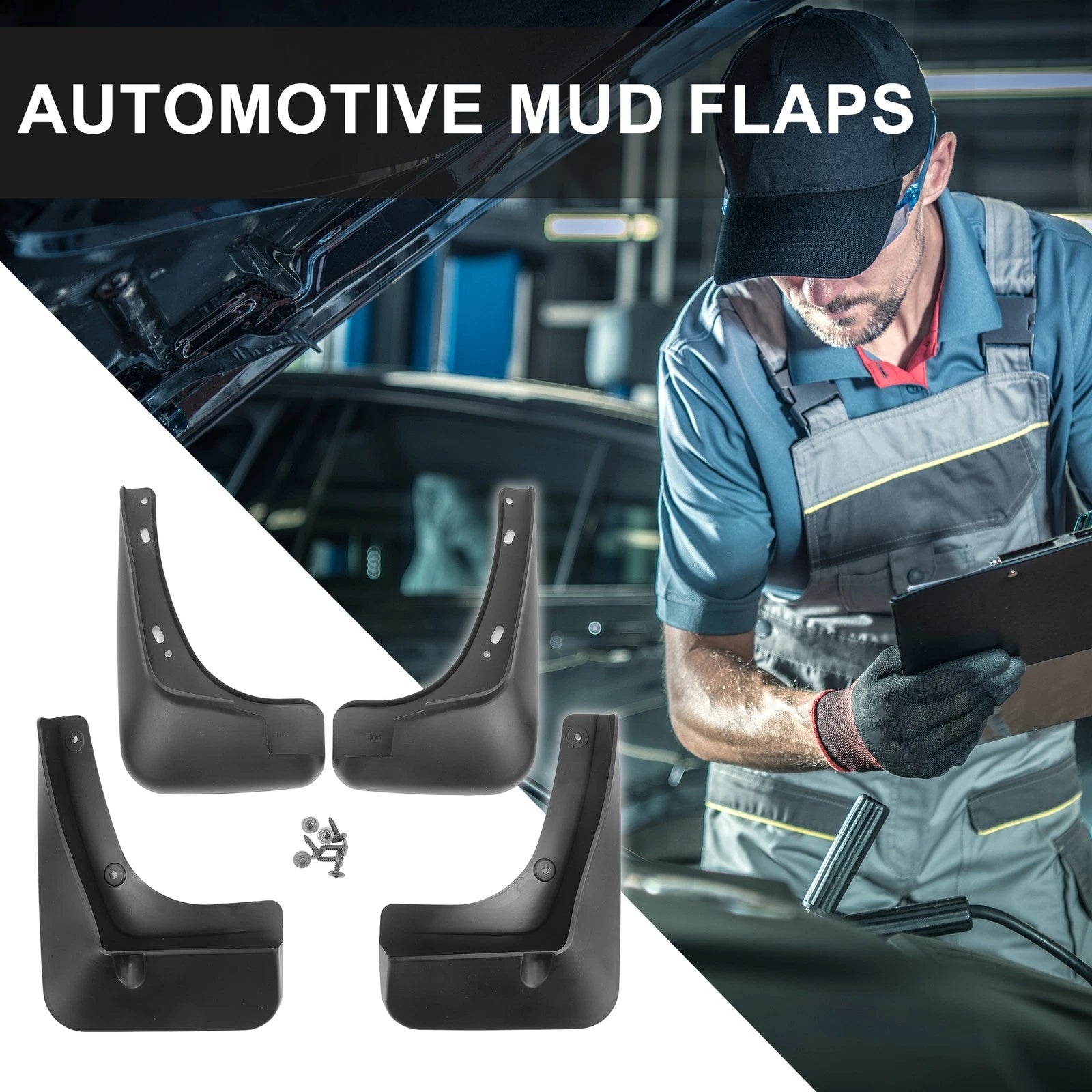 Mud Flap Splash Guard Set for Chevrolet Malibu Hybrid (2016–2023)