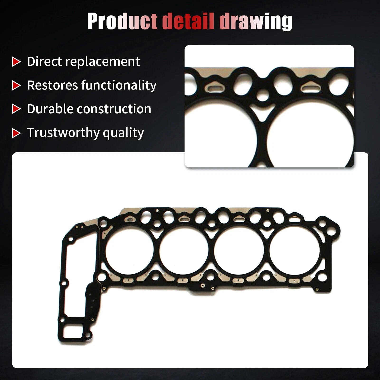Set of Head Gasket Bolts for Jeep Grand Cherokee Dodge Ram 1500 (1999–2021)